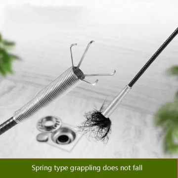Stainless Steel Hair Catching Drain Cleaner Wire Spring Sink Cleaning Stick Virgo Mart